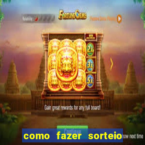 como fazer sorteio de cores online